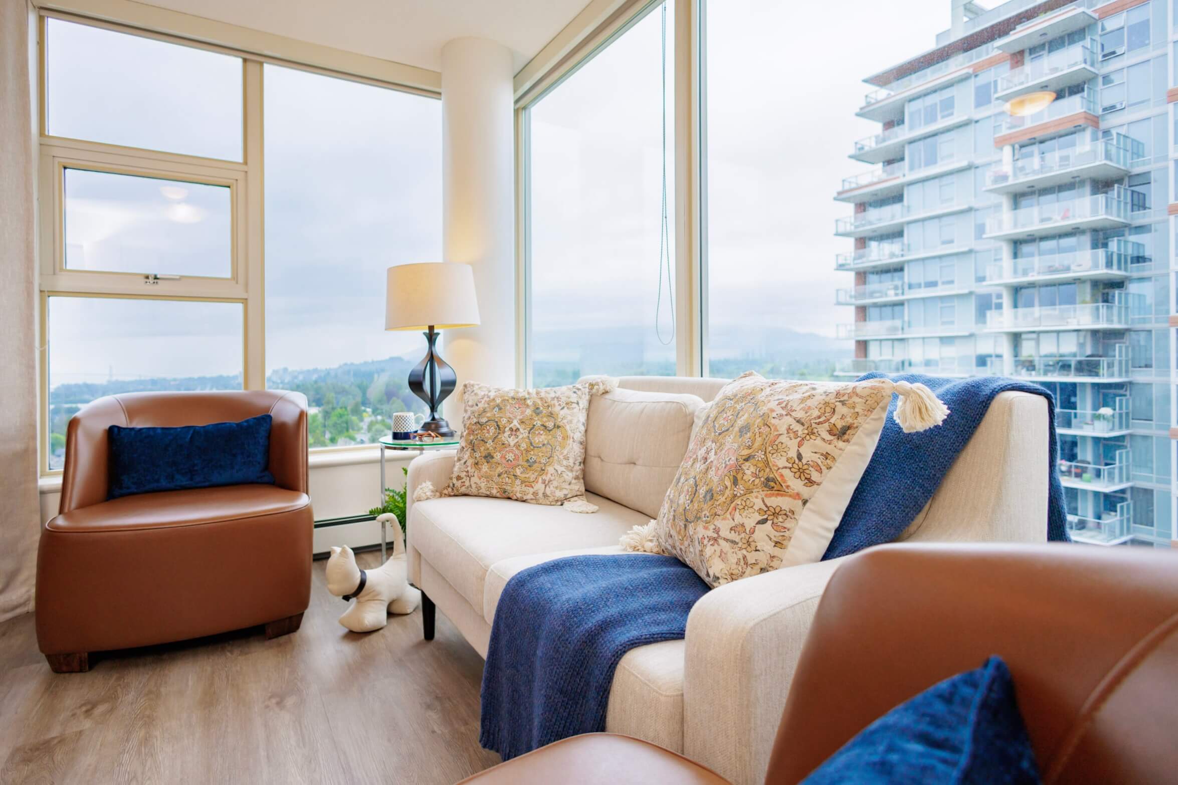 The living room of a residence suite