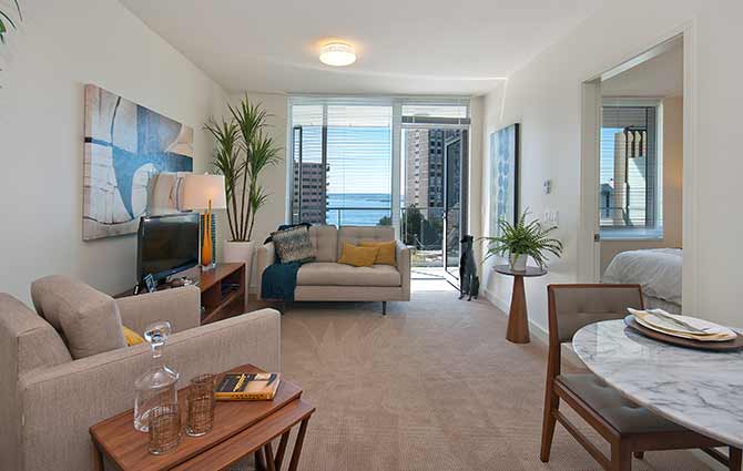 Westerleigh PARC living room view
