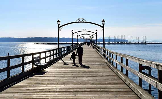 View of the White Rock Pier