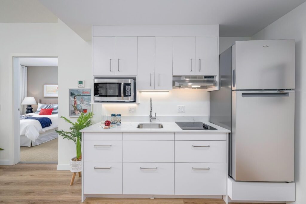 An apartment kitchen